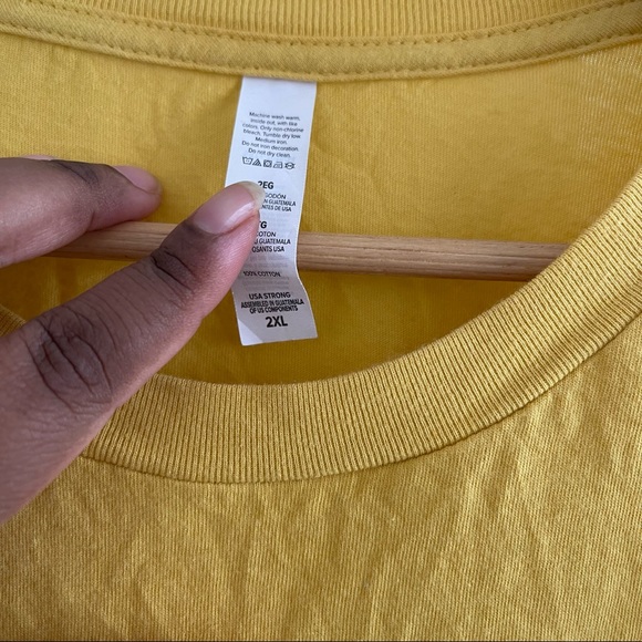 HONEY textual tee in Yellow and red - Picture 5 of 6